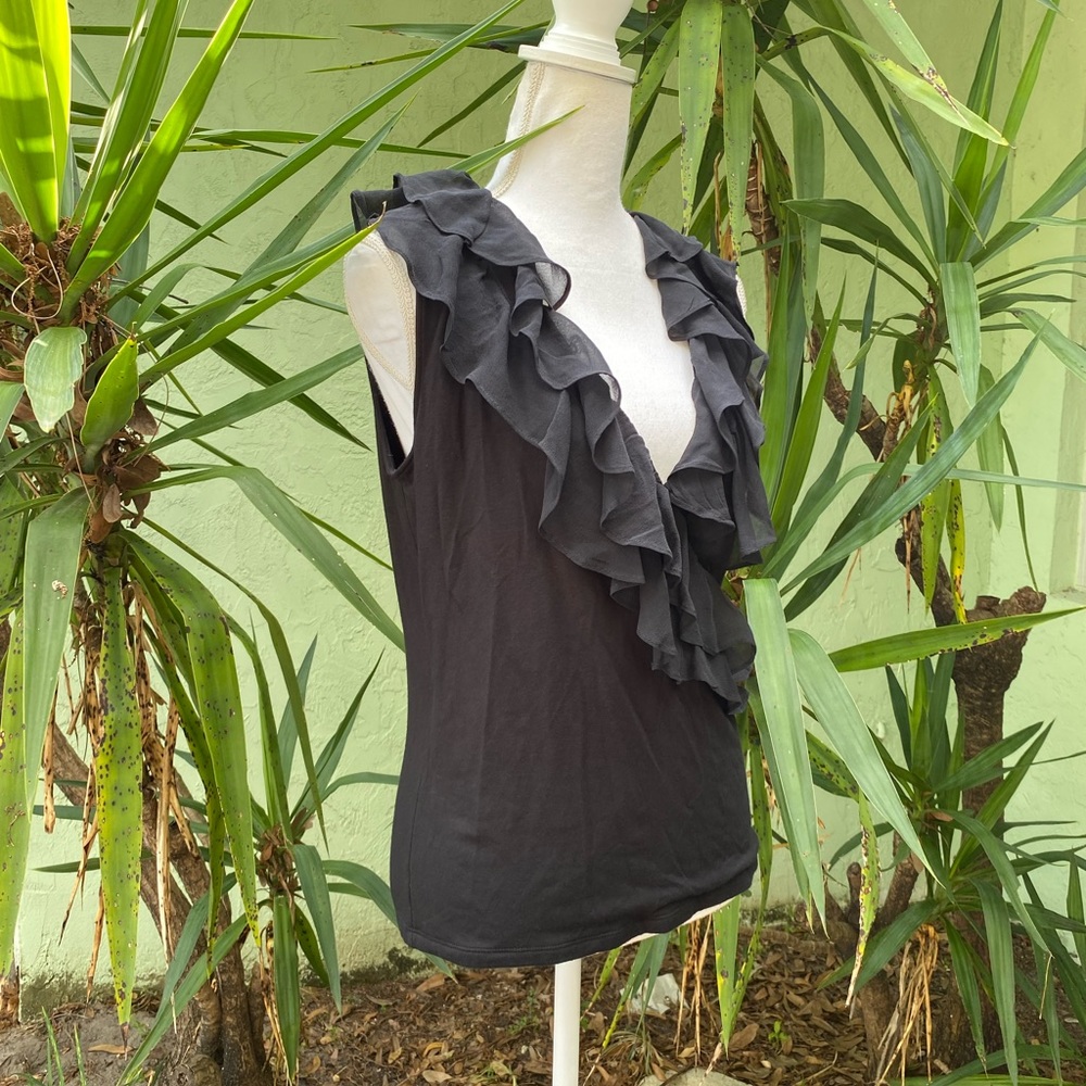 Ralph Lauren Wrap Ruffle Top